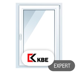 Пластиковые окна KBE Expert, одностворчатые 900*1400